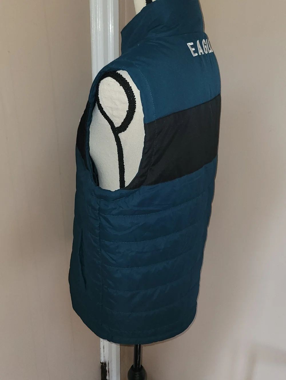 Philadelphia Eagles Teal & Black Puffer Vest